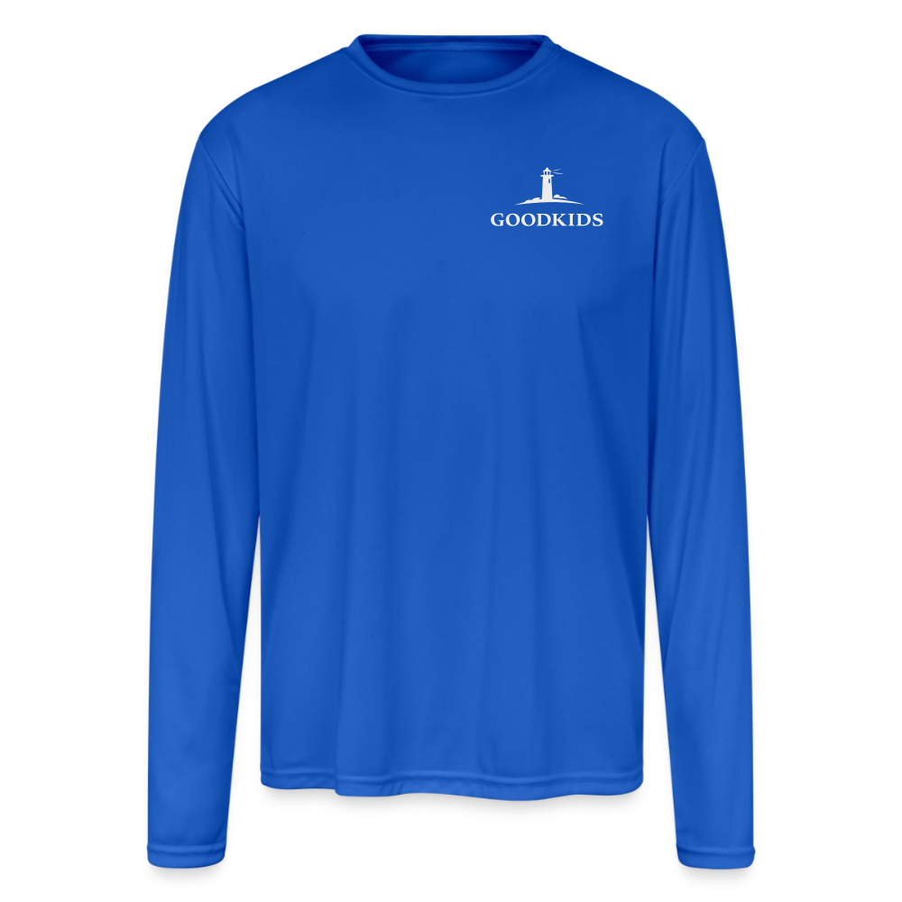 Men's GoodKids Sun Protection Performance Long Sleeve - royal blue